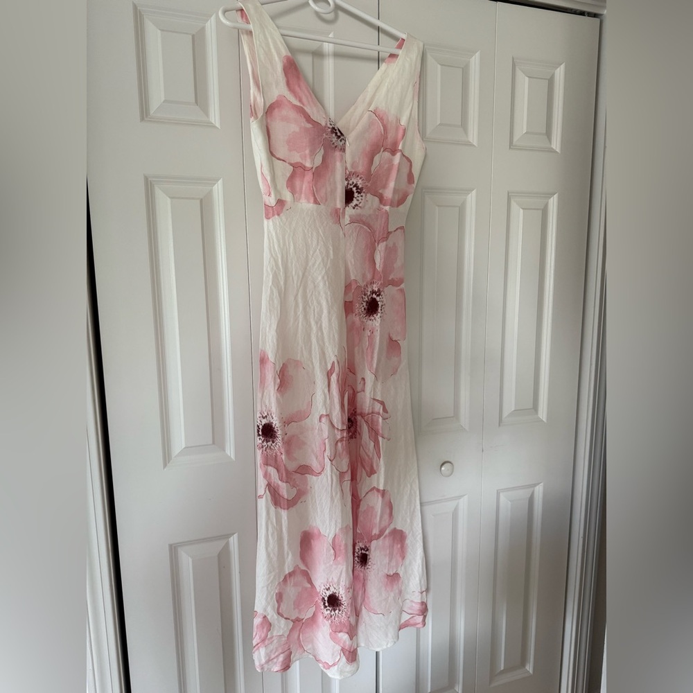 Paper Heart Floral Maxi Dress in Pink and White - Picture 2 of 8